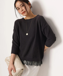 Arpege story(アルページュストーリー) |裾レースプルオーバー