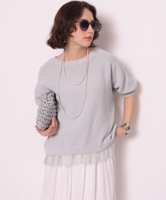 Arpege story(アルページュストーリー) |裾レースプルオーバー