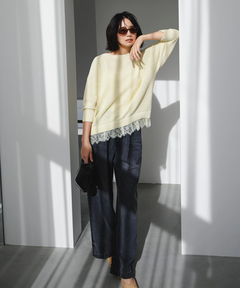 Arpege story(アルページュストーリー) |裾レースプルオーバー