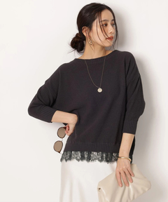 Arpege story(アルページュストーリー) |裾レースプルオーバー