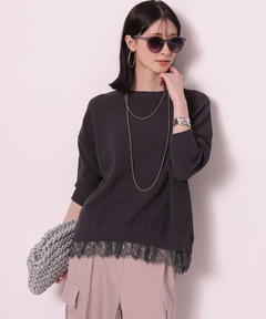 Arpege story(アルページュストーリー) |裾レースプルオーバー