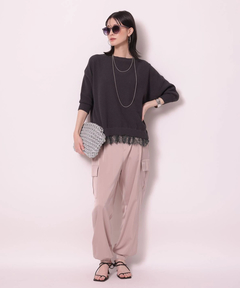 Arpege story(アルページュストーリー) |裾レースプルオーバー