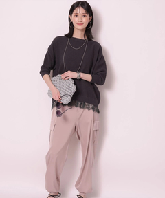 Arpege story(アルページュストーリー) |裾レースプルオーバー