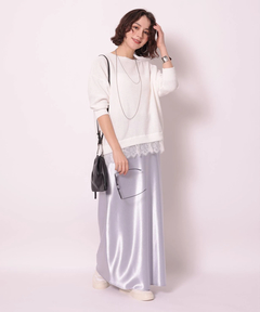 Arpege story(アルページュストーリー) |裾レースプルオーバー