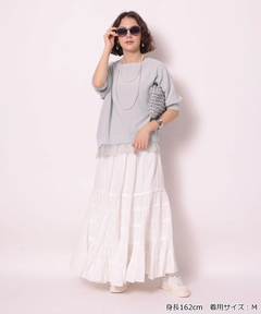 Arpege story(アルページュストーリー) |裾レースプルオーバー