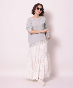 Arpege story(アルページュストーリー) |裾レースプルオーバー