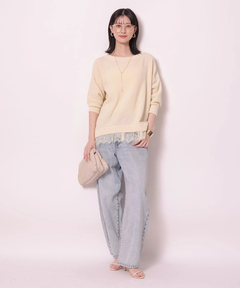 Arpege story(アルページュストーリー) |裾レースプルオーバー