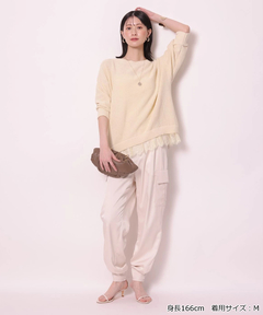 Arpege story(アルページュストーリー) |裾レースプルオーバー