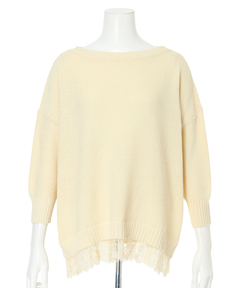 Arpege story(アルページュストーリー) |裾レースプルオーバー