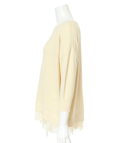 Arpege story(アルページュストーリー) |裾レースプルオーバー