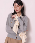 店舗限定》シャツドッキング衿付きカーデ | カーデ | Arpege story
