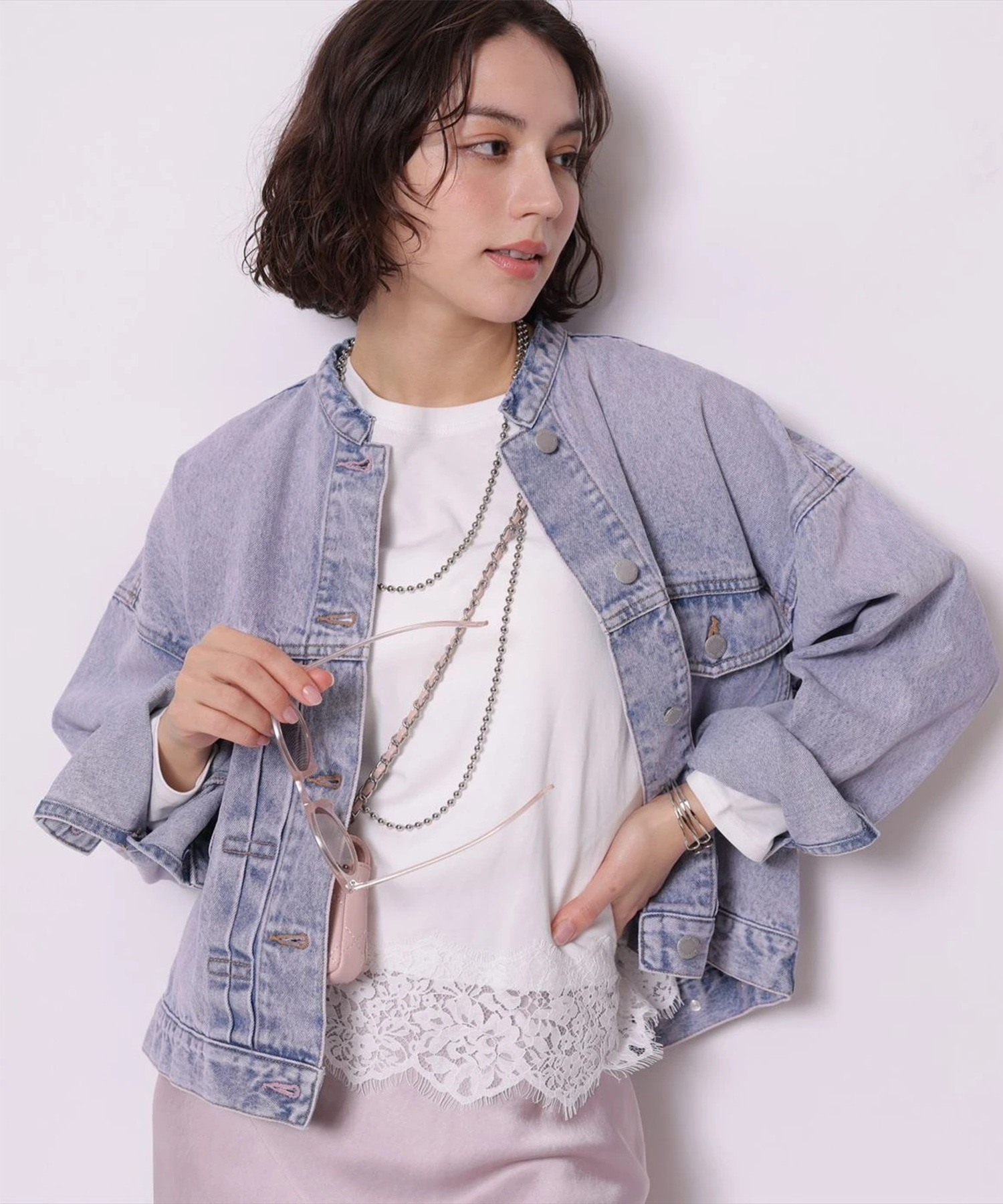 裾レースショートロンT | Tシャツ・カットソー | Arpege story