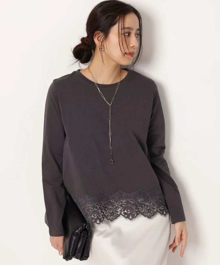 店舗限定》裾レースショートロンT | Tシャツ・カットソー | Arpege