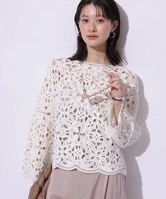 スタッフコーディネート】エンブロイダリーブラウス｜eri｜Arpege