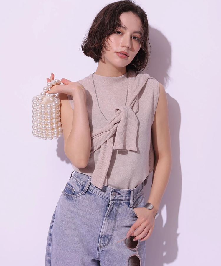 シアーカーデアンサンブルアルページュストーリー新品！ 配色シアーカーデアンサンブル | アンサンブル | JUSGLITTY（ジャス