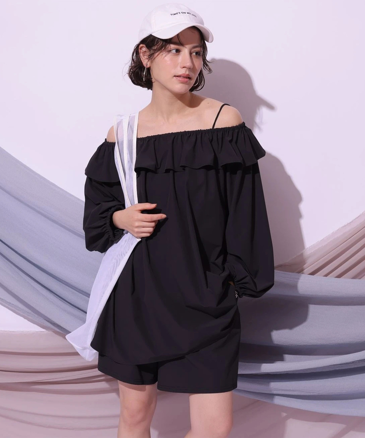 新品タグ付き★完売色★Arpege story パール付きカットソー ブラック Apuweiser-riche - ✨完売色✨☘️Arpege story☘️パール付き