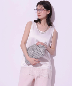 新品 Arpege story アルページュストーリー 裾レースサテンタンク 裾レースサテンタンク（シャツ/ブラウス）｜Arpege story