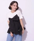 リボンペプラムドッキングカットソー | Tシャツ・カットソー | Arpege