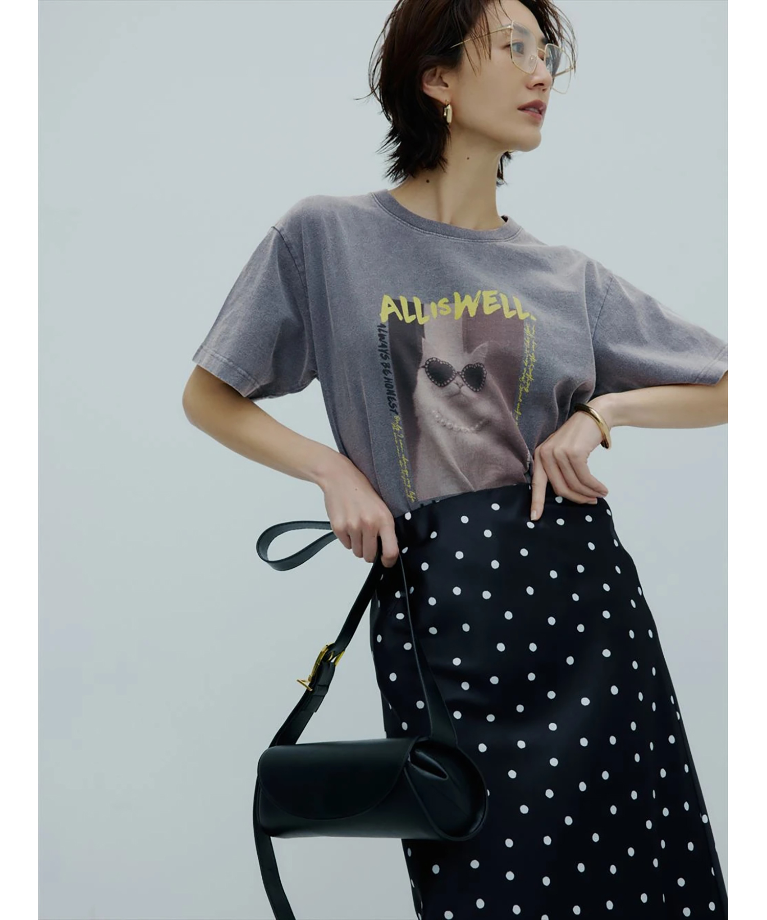 レースプリントTシャツアルページュストーリー レース×プリントTシャツ | Tシャツ・カットソー | Arpege story