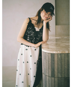 Arpege story(アルページュストーリー) |〈山崎怜奈さんコラボ〉刺繡キャミワンピース