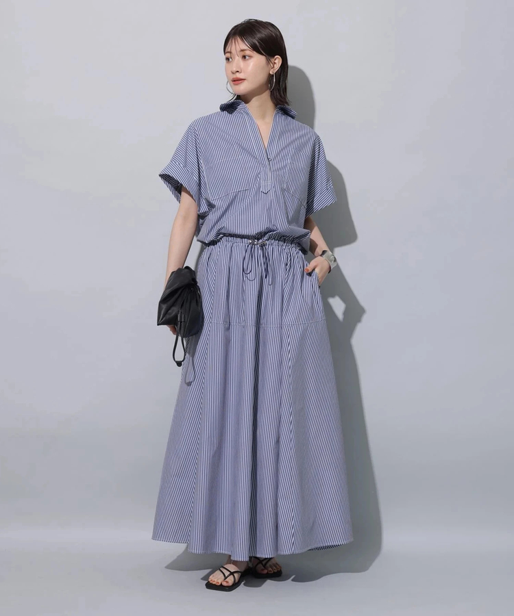 店舗限定》半袖ドロストシャツワンピース | ワンピース | Arpege story
