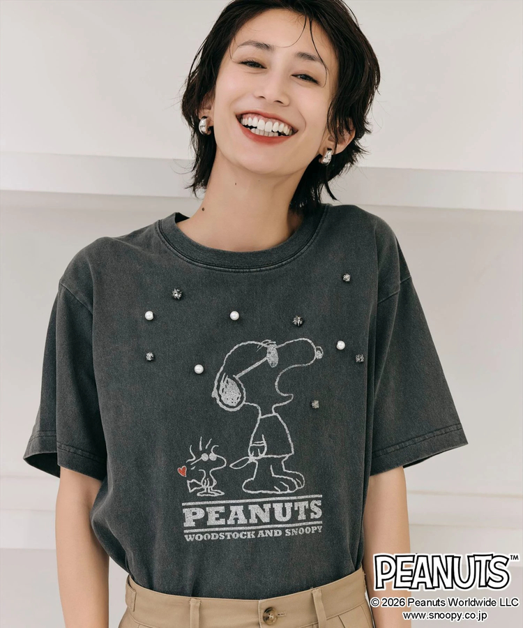 PEANUTS〉パール付きTシャツ | Tシャツ・カットソー | Arpege story