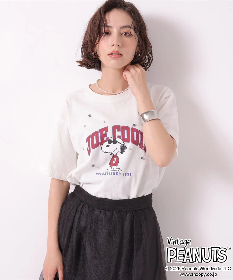 PEANUTS〉ビジュー付きTシャツ | Tシャツ・カットソー | Arpege story