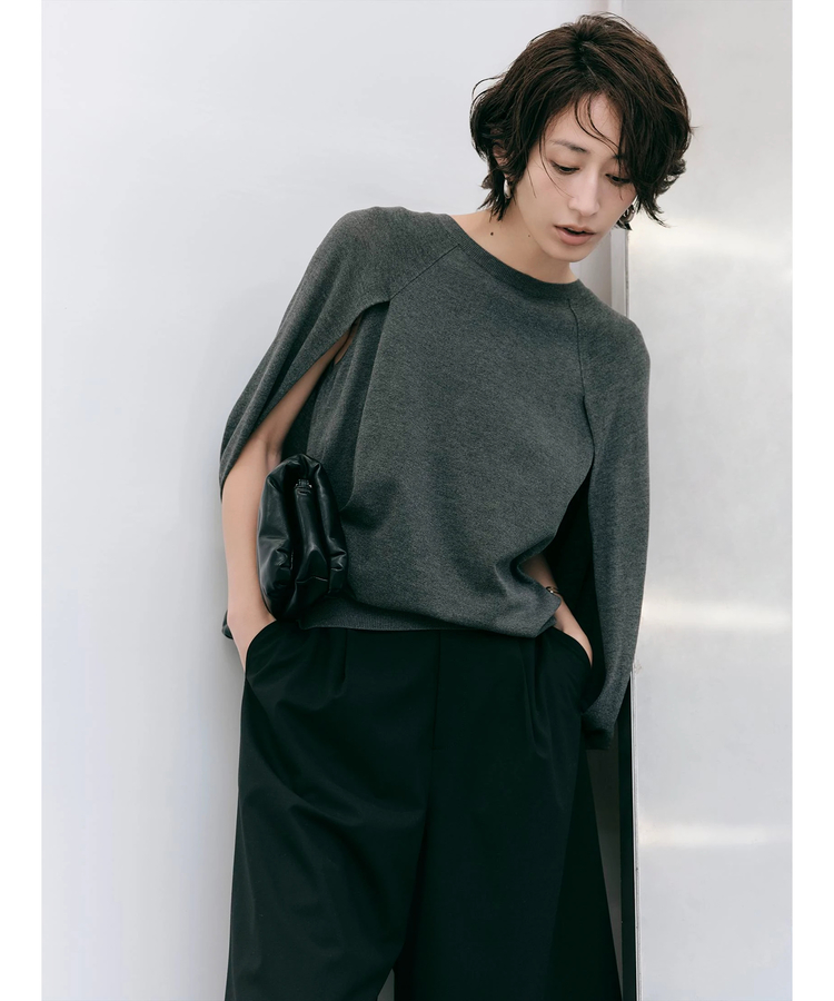 Arpege story アルページュストーリー ニットフリンジベスト マントニット | ニット | Arpege story（アルページュストーリー