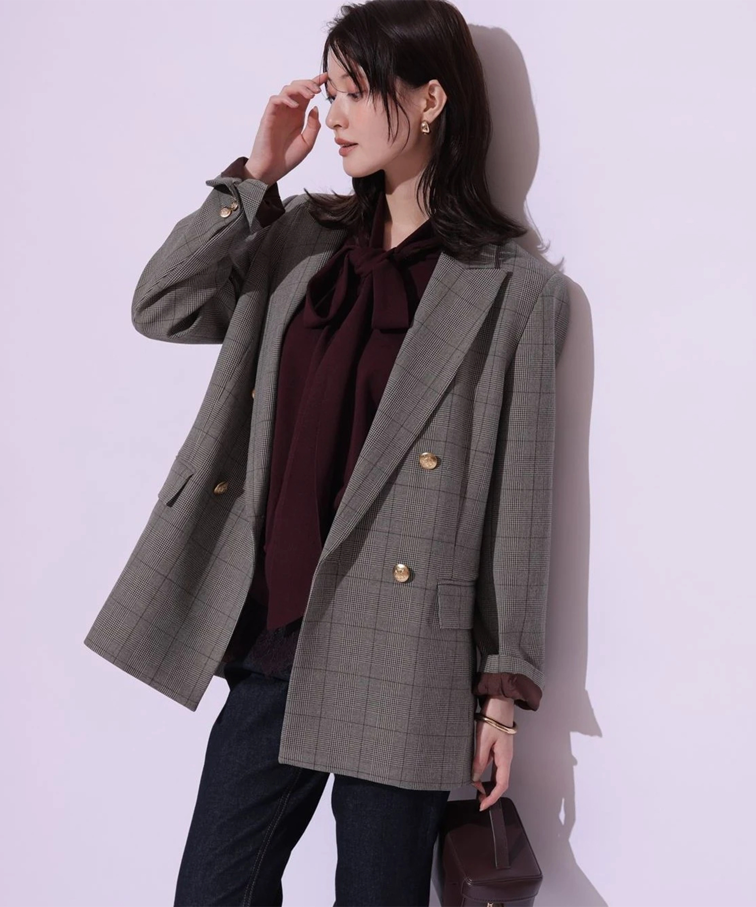 売り切り❣️新品、タグ付❣️ Arpege story Wボタンテーラードジャケット Wボタンテーラードジャケット | ジャケット | Arpege story