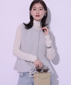 アルページュストーリー　ペプラムニット　チュニックタンクトップ　黒　新品正規品 トップス 商品一覧（レディース） │ Arpege story（アルページュ