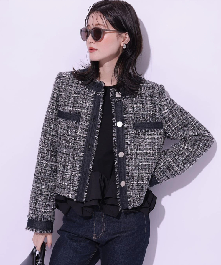 店舗限定》デニムドッキングツイードジャケット | ジャケット | Arpege