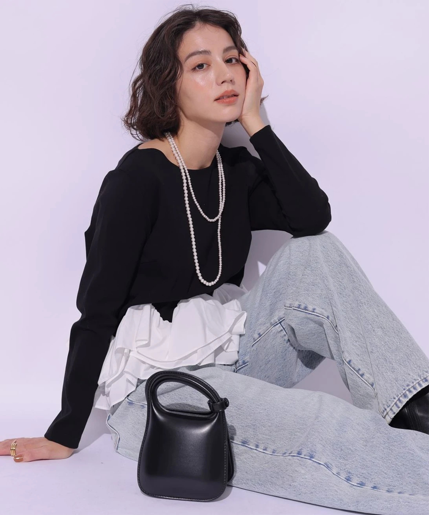 Arpege story 裾フリルカットソー 裾フリルカットソー | Tシャツ・カットソー | Arpege story