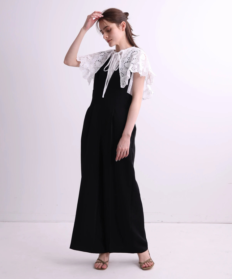 CADUNE カデュネ　ブラック サロペット レディース　オールインワン　つなき CADUNE カデュネ ブラック サロペット レディース オールインワン つ