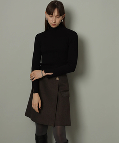 CADUNE(カデュネ) |リブタートルニット