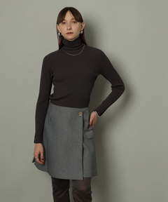 CADUNE(カデュネ) |リブタートルニット