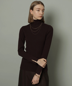 CADUNE(カデュネ) |リブタートルニット