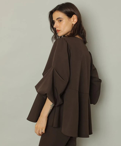 CADUNE(カデュネ) |裾フレアブラウス