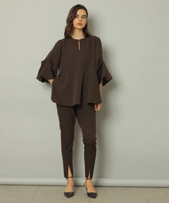 CADUNE(カデュネ) |裾フレアブラウス