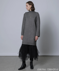 CADUNE(カデュネ) |ラメワンピ+チュールスカートセット