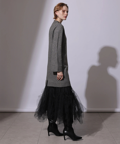 CADUNE(カデュネ) |ラメワンピ+チュールスカートセット