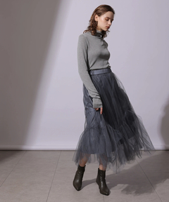 CADUNE(カデュネ) |ラメワンピ+チュールスカートセット