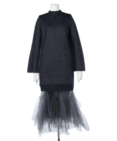 CADUNE(カデュネ) |ラメワンピ+チュールスカートセット