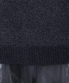 CADUNE(カデュネ) |ラメワンピ+チュールスカートセット