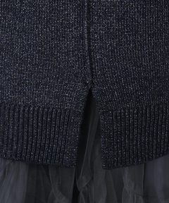 CADUNE(カデュネ) |ラメワンピ+チュールスカートセット