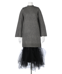 CADUNE(カデュネ) |ラメワンピ+チュールスカートセット