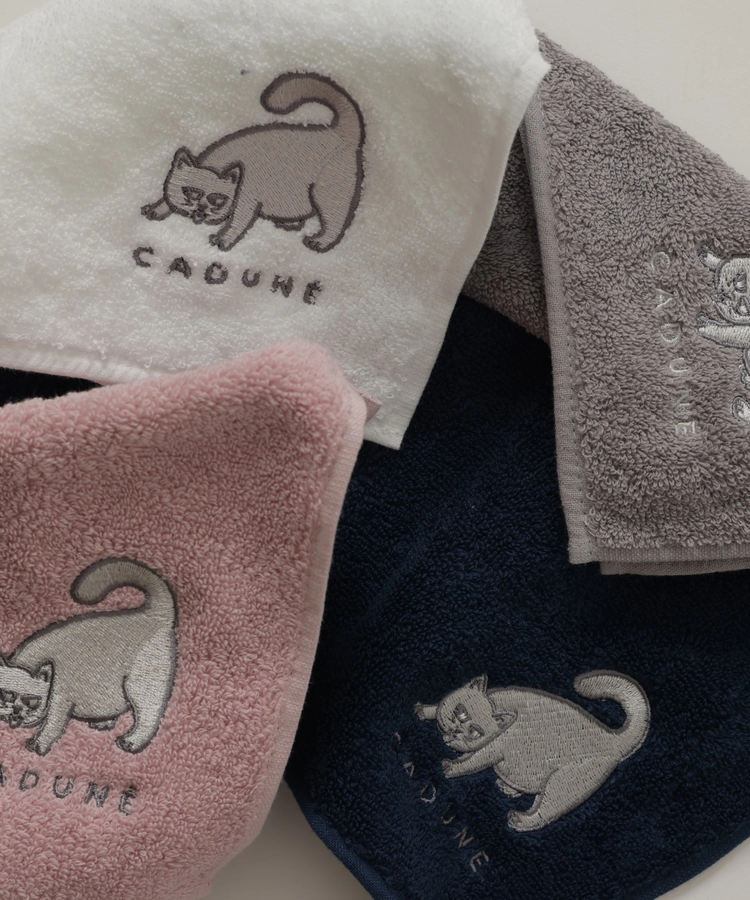 CADUNE(カデュネ) |CAT刺繍タオルハンカチ