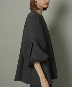 CADUNE(カデュネ) |梳毛裾フレアブラウス