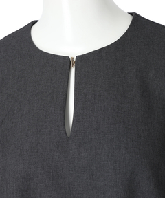 CADUNE(カデュネ) |梳毛裾フレアブラウス