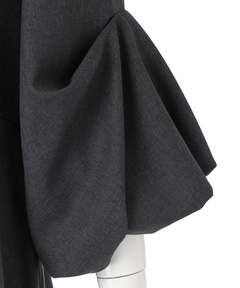 CADUNE(カデュネ) |梳毛裾フレアブラウス