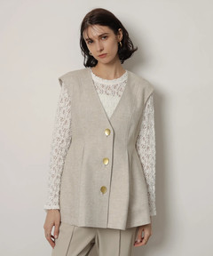 ラメペプラムベスト | ジャケット | CADUNE（カデュネ） │【公式通販  